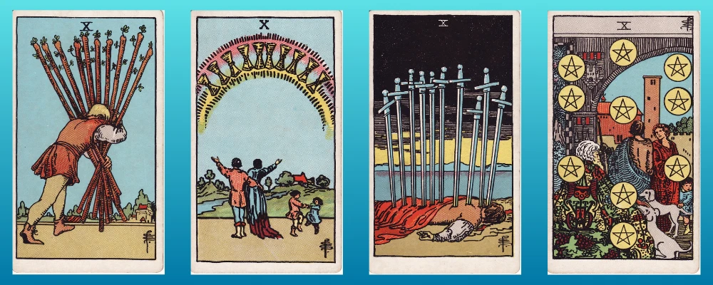 Pip Cards Tens