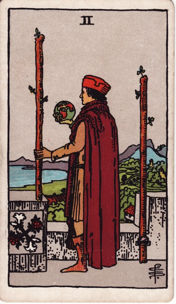 RWS 2 of Wands man looking out over the world planning