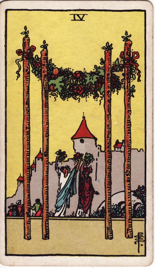 RWS 4 of Wands Celebration